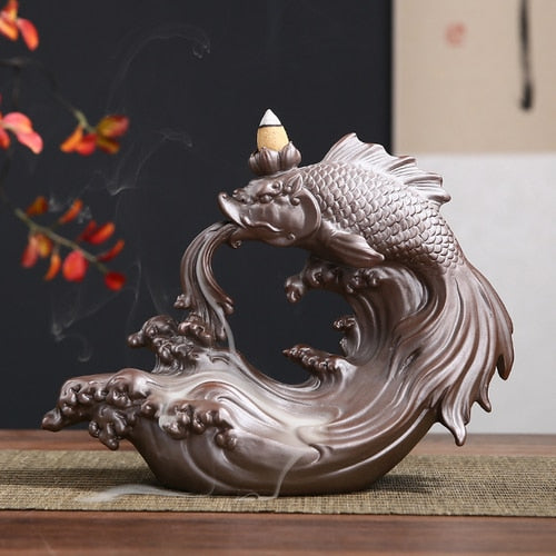 Luxury Incense Burners, Ceramic, Backflow - thebodymindsoulshop