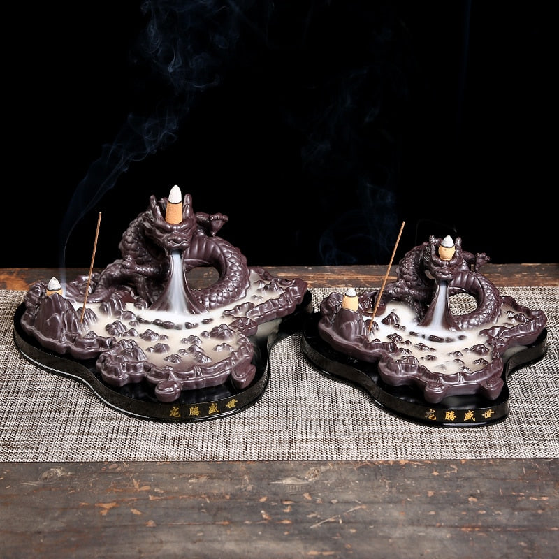 Luxury Incense Burners, Ceramic, Backflow - thebodymindsoulshop