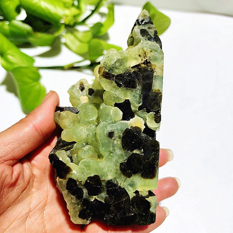 A Variety of Grape Agate, Verdelite & Black Tourmaline Towers - thebodymindsoulshop