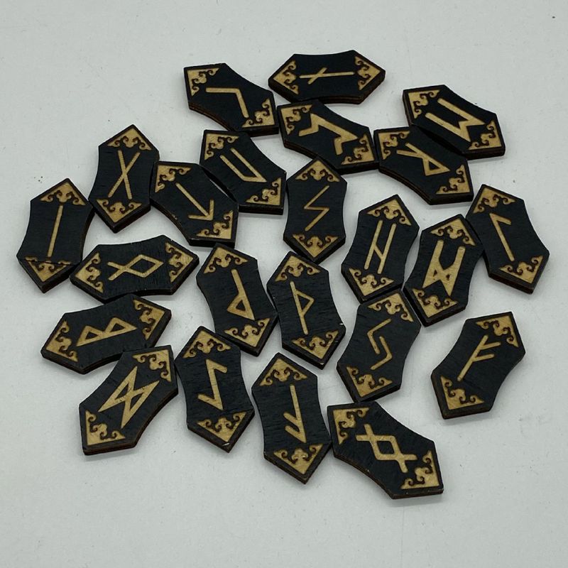 25Pcs/set Wooden Runes - thebodymindsoulshop