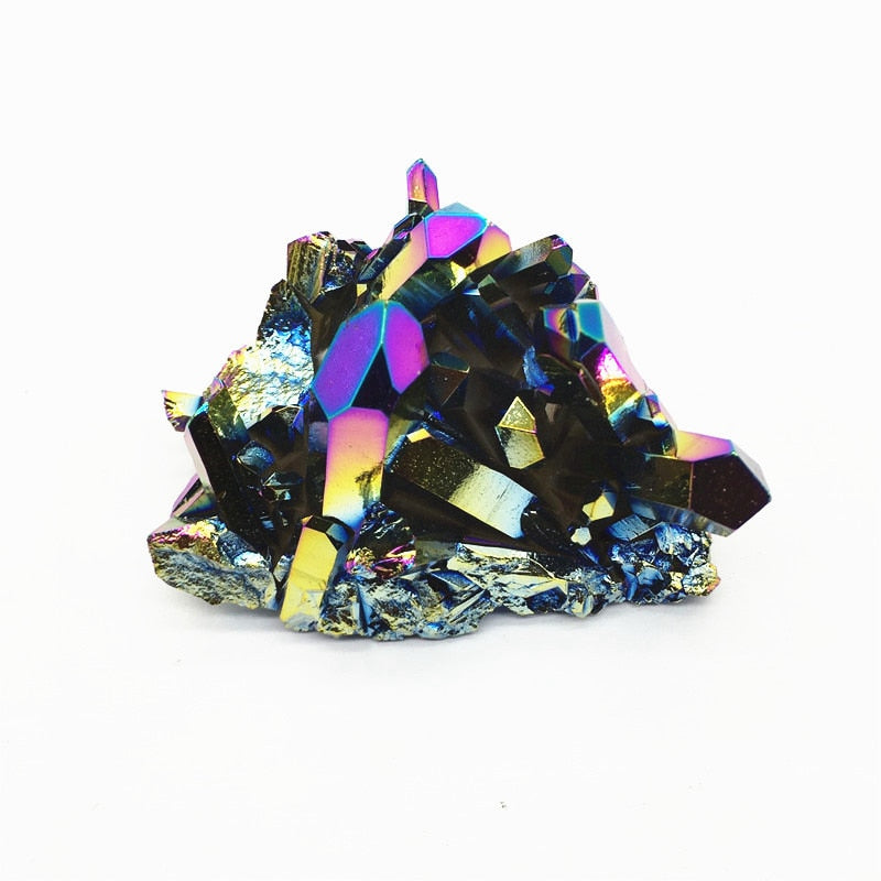 Rainbow Aura Quartz Crystal Cluster - thebodymindsoulshop