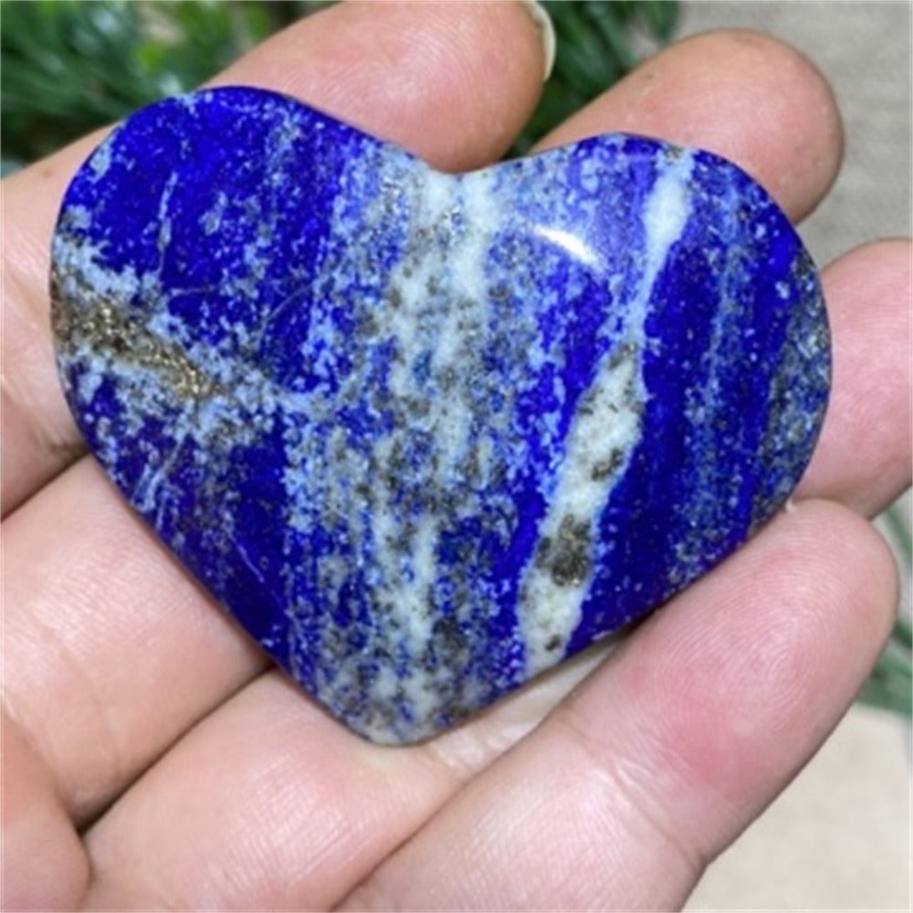 Lapis Lazuli Blue Heart - thebodymindsoulshop