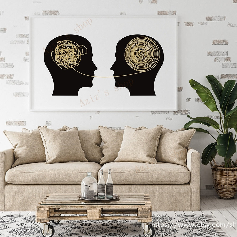 Therapy/ Psychology Themed wall art - thebodymindsoulshop