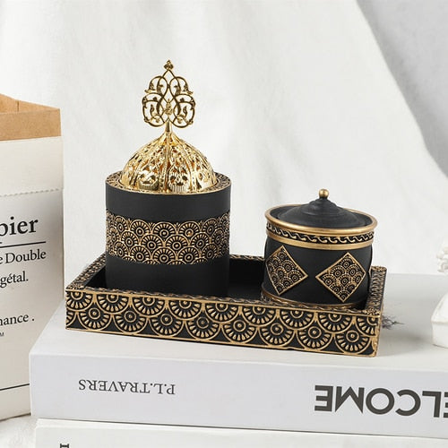 Arabic incense burner, Ceramic set - thebodymindsoulshop