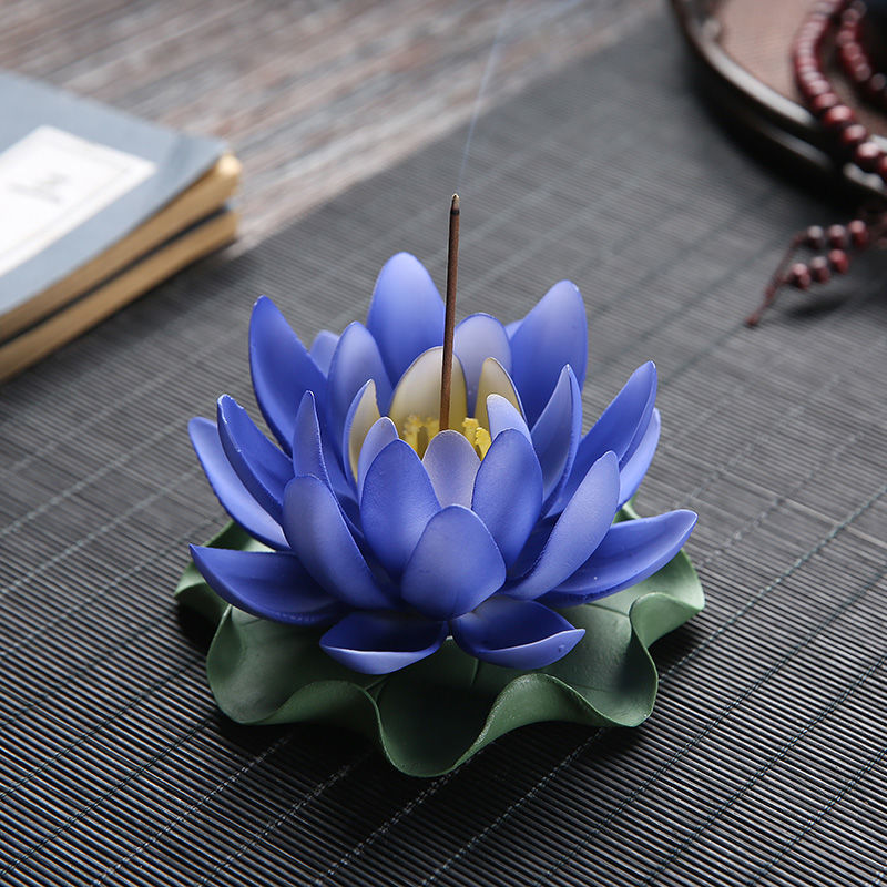 Handmade Water Lily Incense Burner (2 pc) - thebodymindsoulshop