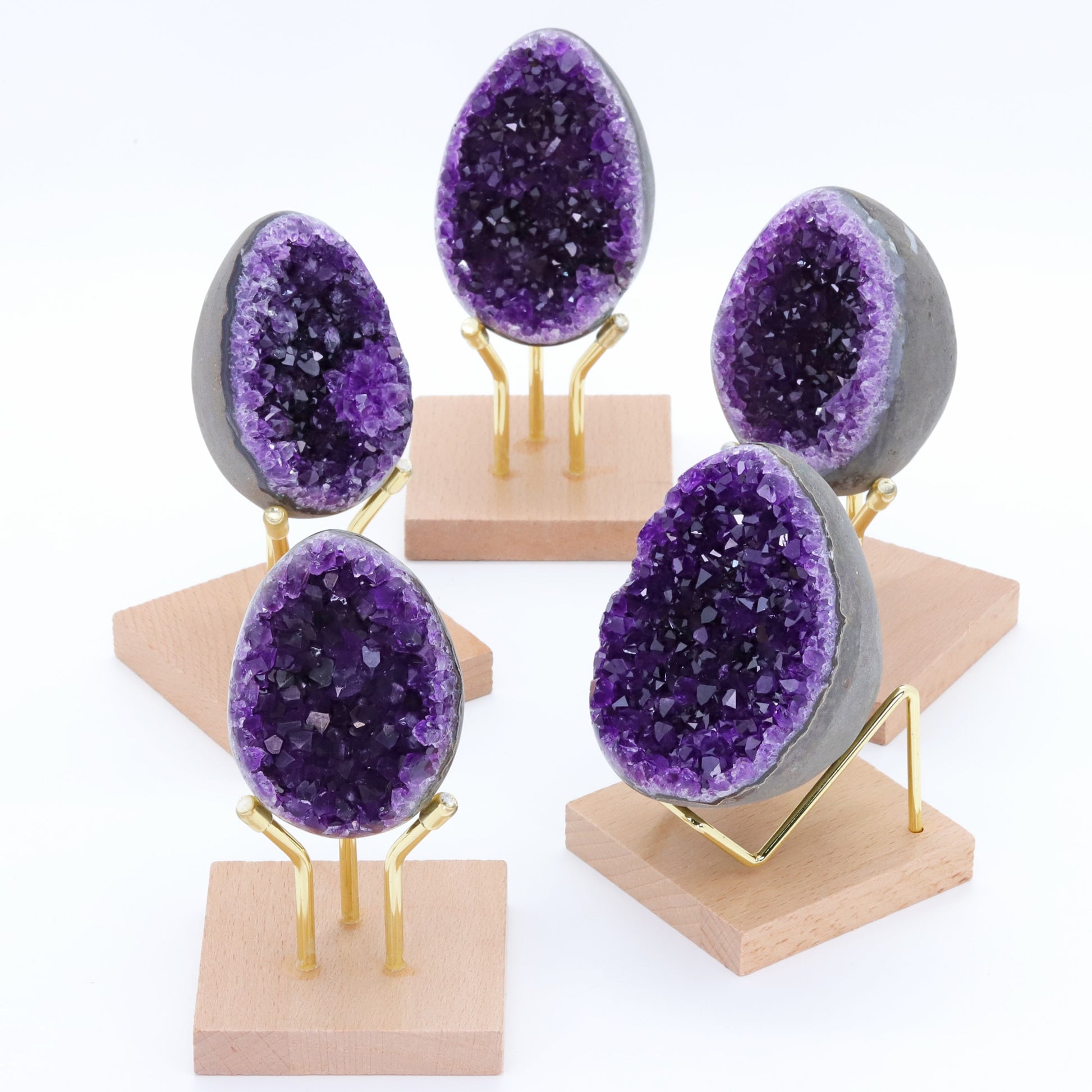 Amethyst Mini Eggs Geodes - thebodymindsoulshop