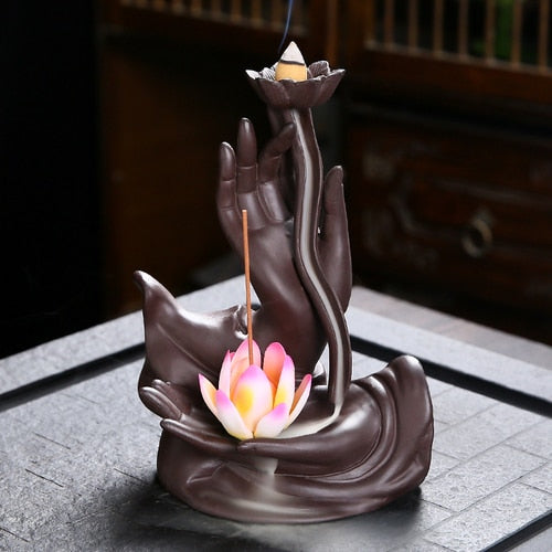 Luxury Incense Burners, Ceramic, Backflow - thebodymindsoulshop