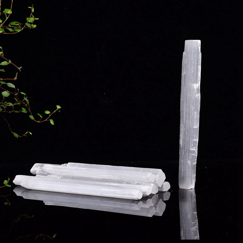 Selenite Crystal Wand - thebodymindsoulshop