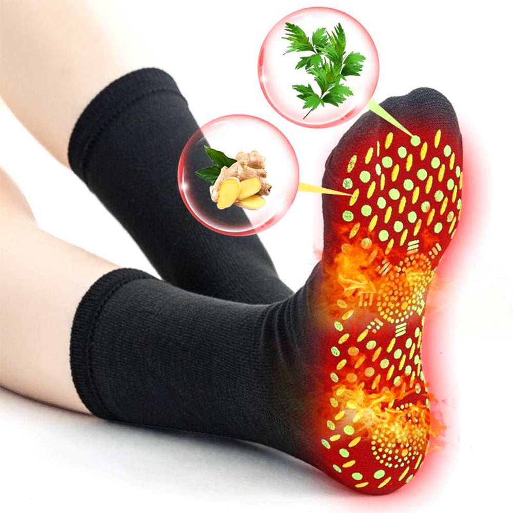 Tourmaline Magnetic Therapy Socks, Self Heating - thebodymindsoulshop