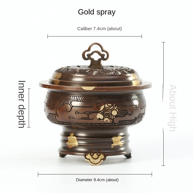 Antique, Pure Copper Incense Burner (Various incense or base options offered) - thebodymindsoulshop