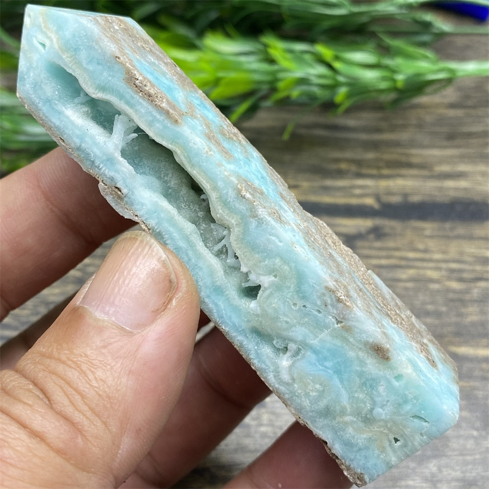 Hemimorphite Blue Tower - thebodymindsoulshop