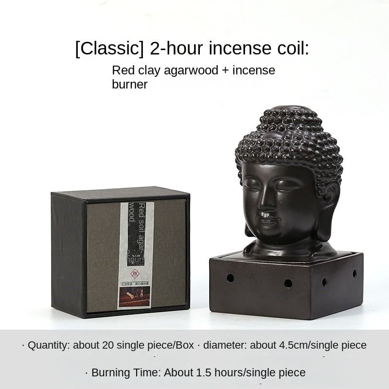 Buddha Coil Burner (22 options available w/ or w/o table or incense) - thebodymindsoulshop