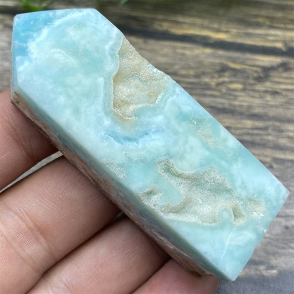 Hemimorphite Blue Tower - thebodymindsoulshop