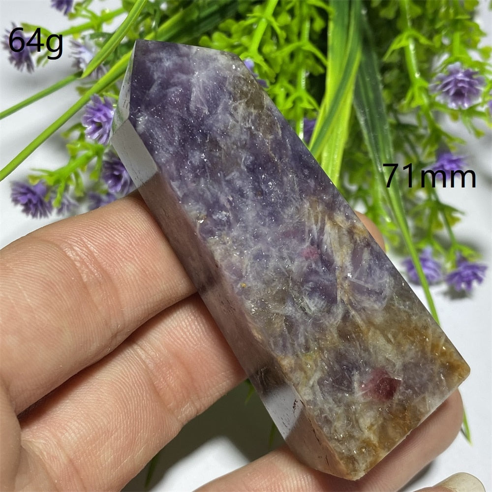 Unicorn Tourmaline And Mica Sheet Pillar - thebodymindsoulshop