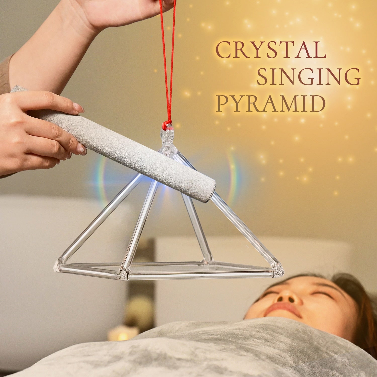 Crystal Pyramid Bell - thebodymindsoulshop