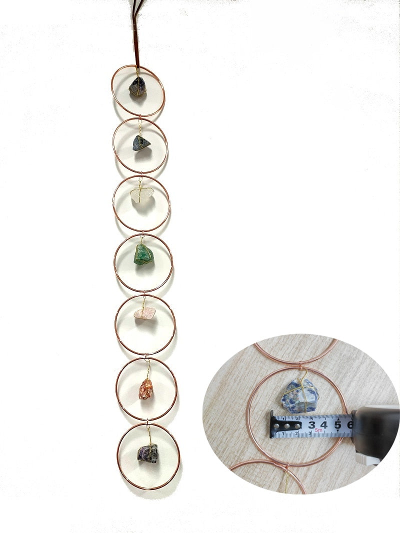 Crystal 7 Chakra Gemstone Wall Décor - thebodymindsoulshop