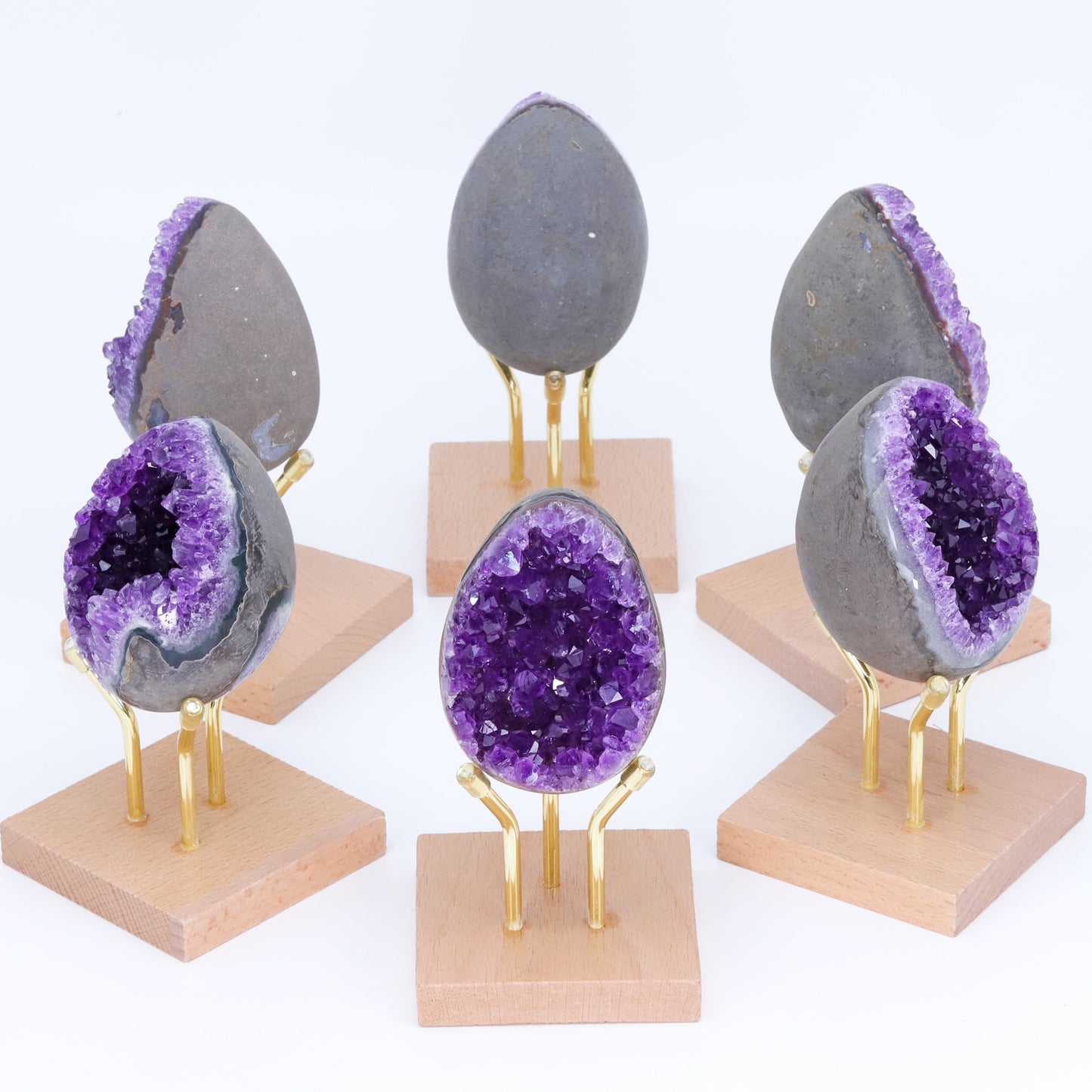 Amethyst Mini Eggs Geodes - thebodymindsoulshop