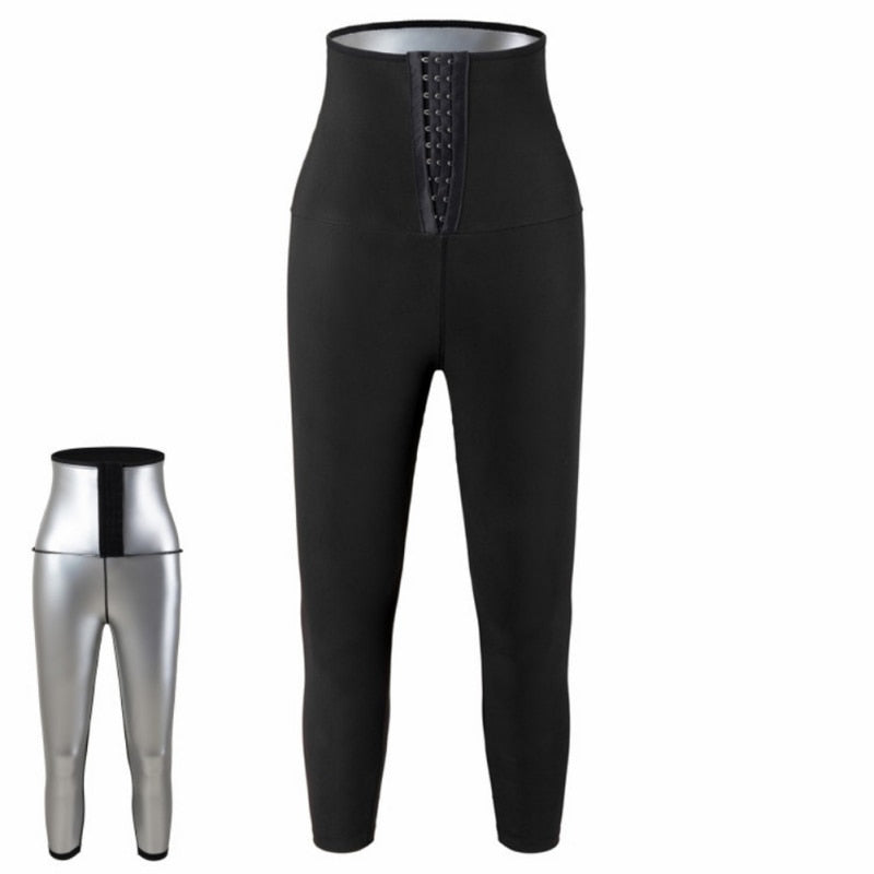 Sauna Compression High Waist Yoga Pants - thebodymindsoulshop