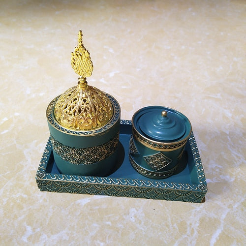 Arabic incense burner, Ceramic set - thebodymindsoulshop