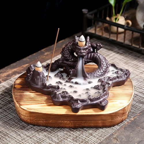 Luxury Incense Burners, Ceramic, Backflow - thebodymindsoulshop