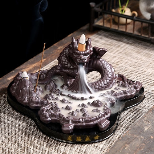 Luxury Incense Burners, Ceramic, Backflow - thebodymindsoulshop