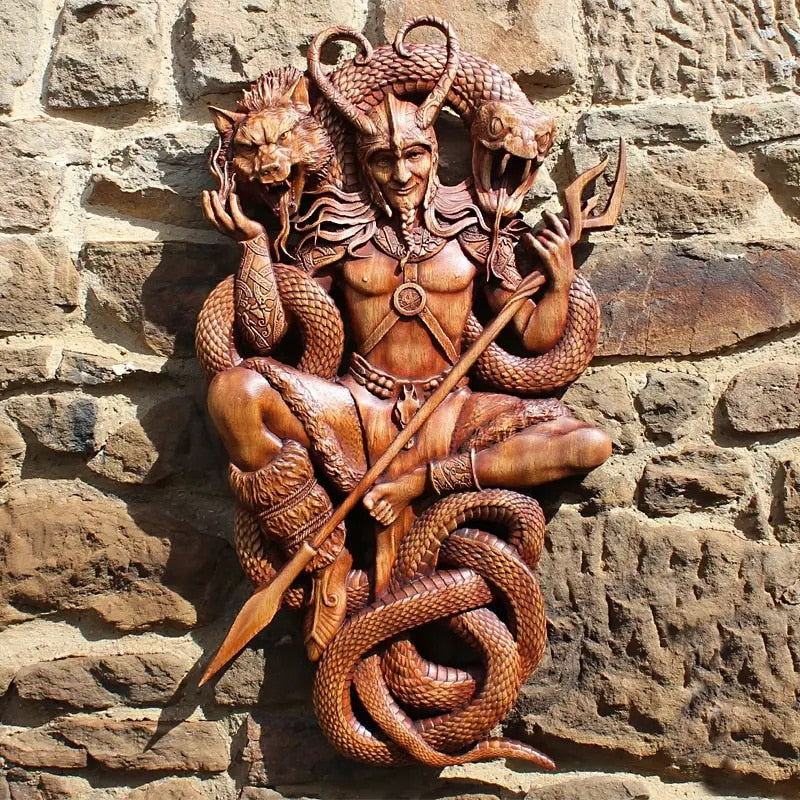 Large Viking Mythology Wall Sculptures - thebodymindsoulshop