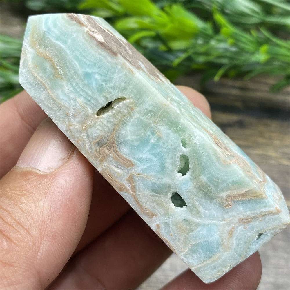 Hemimorphite Blue Tower - thebodymindsoulshop