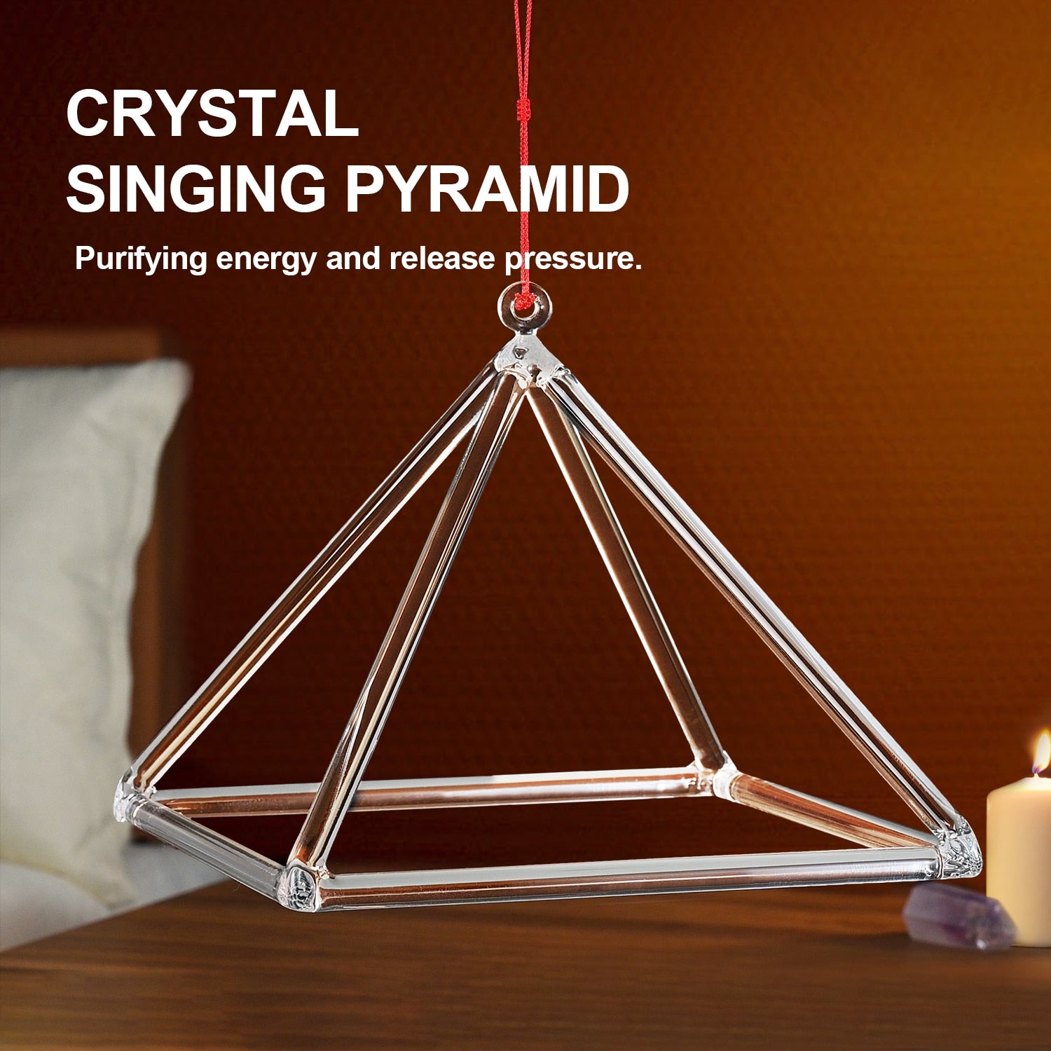 Crystal Pyramid Bell - thebodymindsoulshop