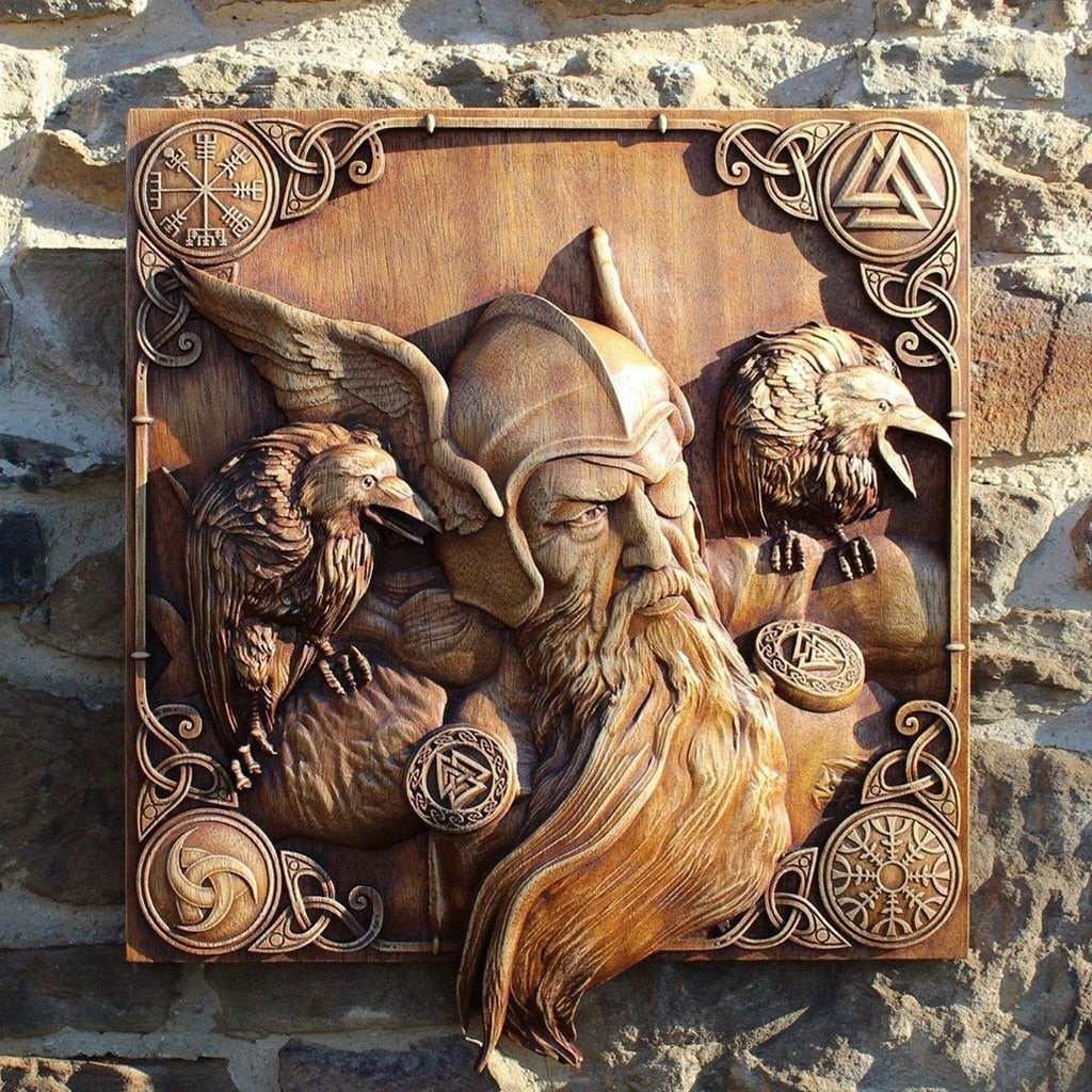 Large Viking Mythology Wall Sculptures - thebodymindsoulshop