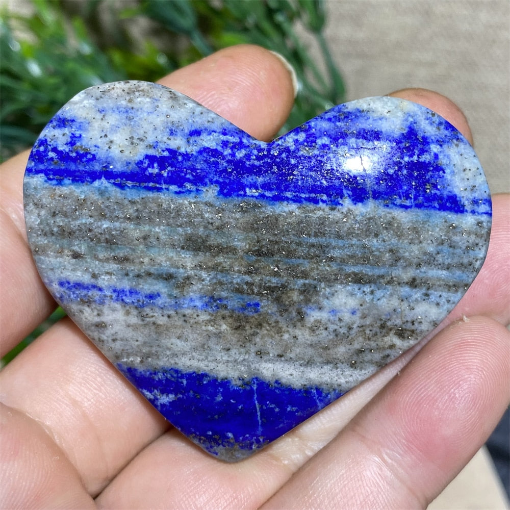 Lapis Lazuli Blue Heart - thebodymindsoulshop