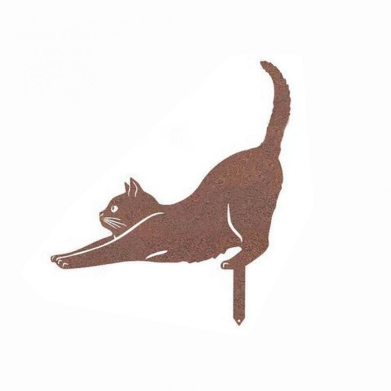 Creative Cat Silhouette Stakes for Gardens - thebodymindsoulshop