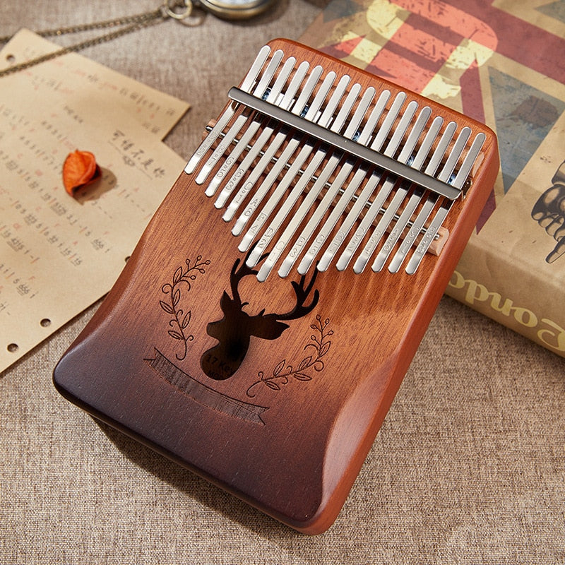 Cega Kalimba 17 Key Mahogany Thumb Piano - thebodymindsoulshop