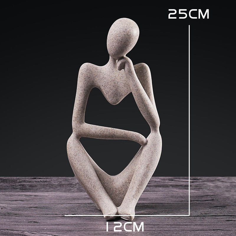 Modern Abstract Thinker Statues - thebodymindsoulshop