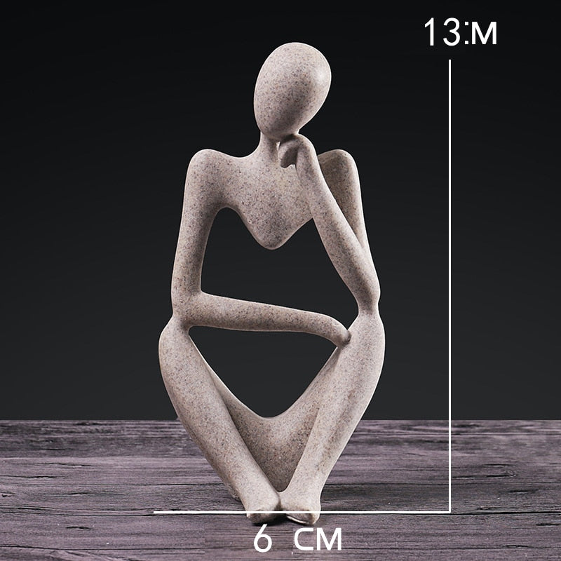 Modern Abstract Thinker Statues - thebodymindsoulshop