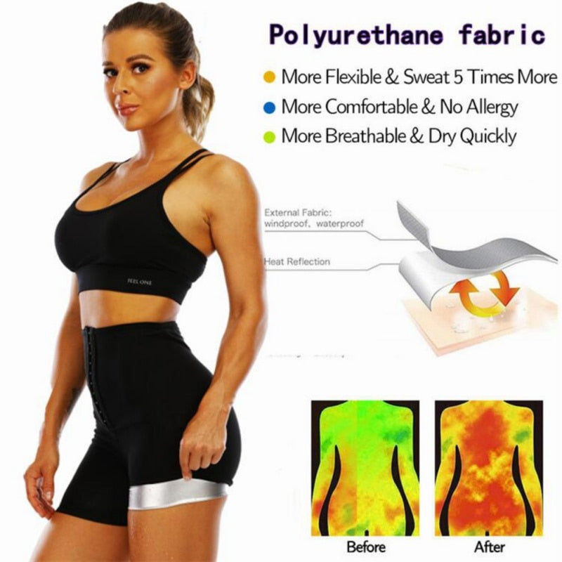 Sauna Compression High Waist Yoga Pants - thebodymindsoulshop