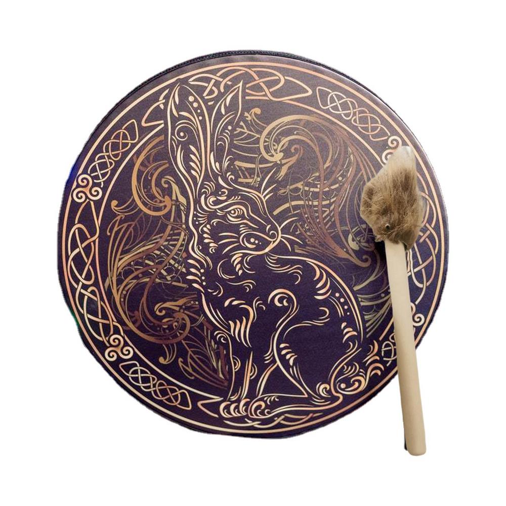 Shaman Drum, Handmade, Hare motif - thebodymindsoulshop