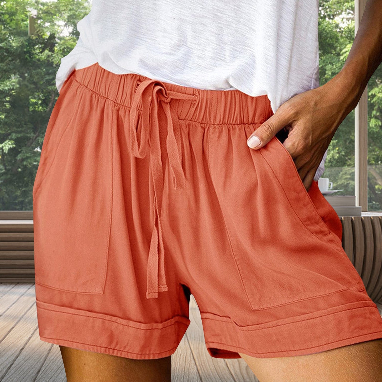 Women's Summer Loose Shorts for Yoga - thebodymindsoulshop