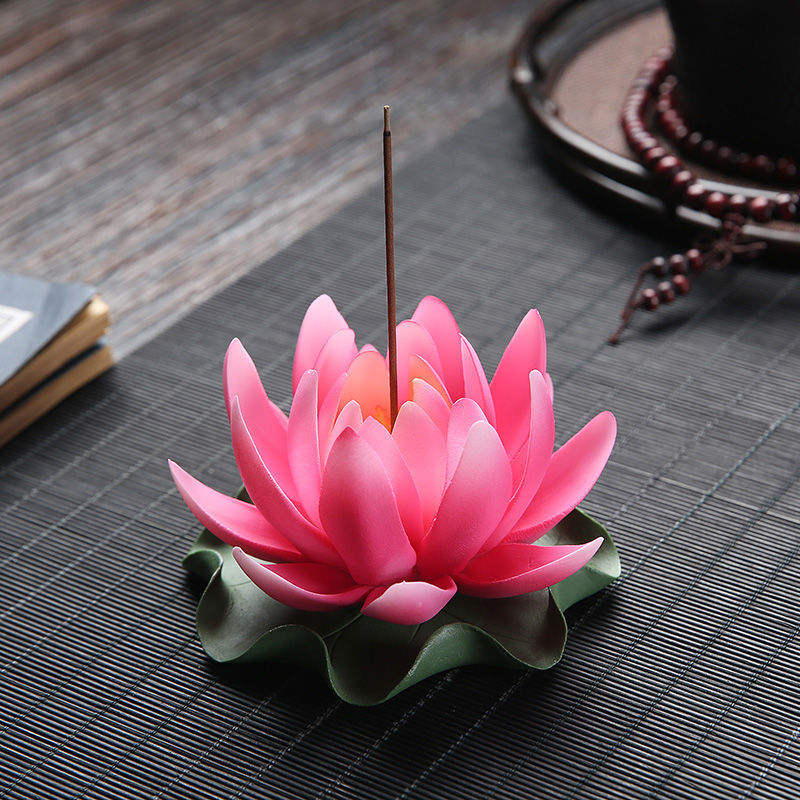 Handmade Water Lily Incense Burner (2 pc) - thebodymindsoulshop