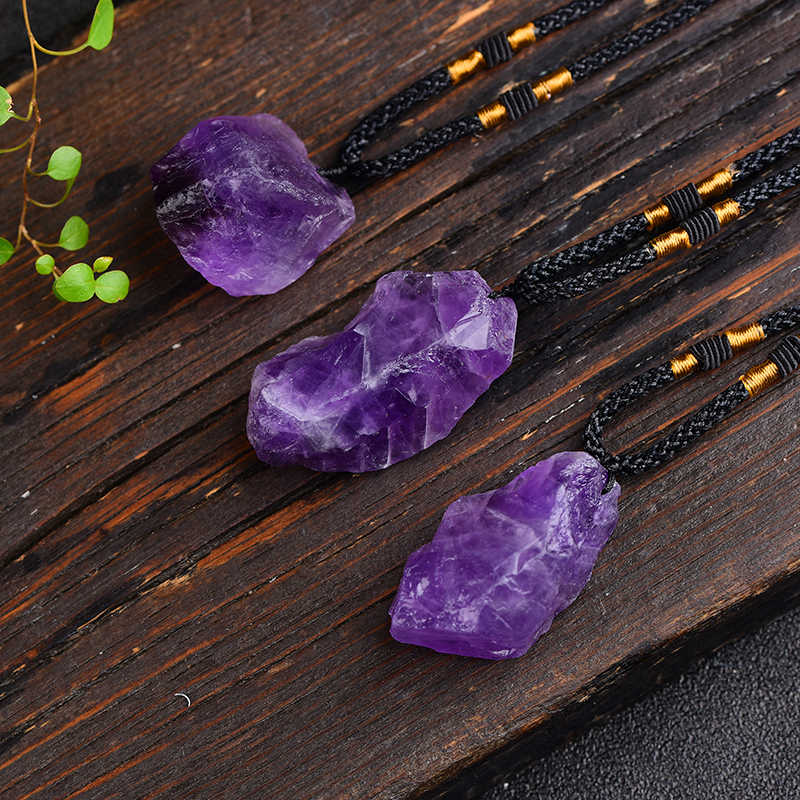 Rough Amethyst Pendant - thebodymindsoulshop