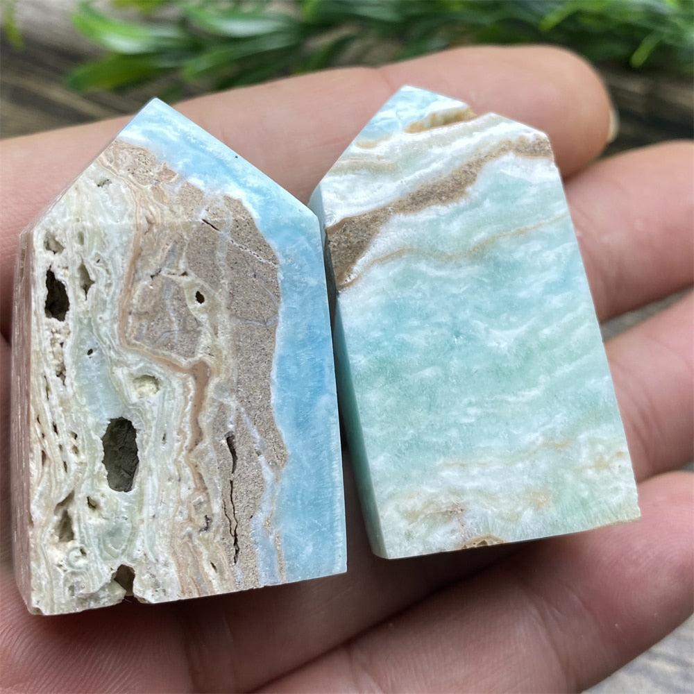 Hemimorphite Blue Tower - thebodymindsoulshop