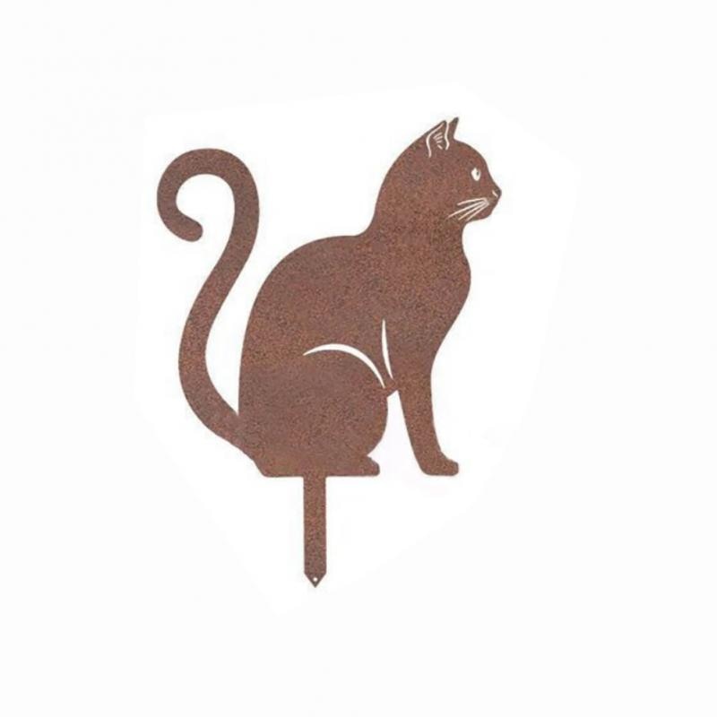 Creative Cat Silhouette Stakes for Gardens - thebodymindsoulshop