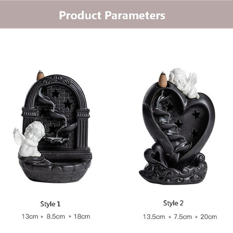 Angel Backflow Incense Burner - thebodymindsoulshop