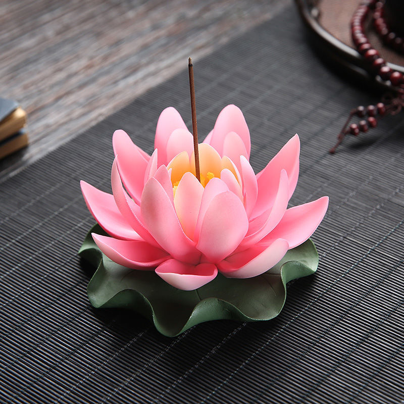 Handmade Water Lily Incense Burner (2 pc) - thebodymindsoulshop