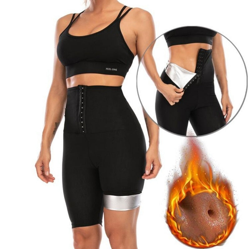 Sauna Compression High Waist Yoga Pants - thebodymindsoulshop