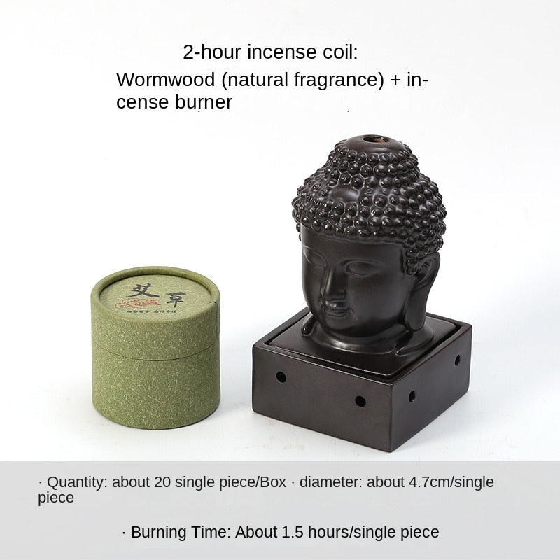 Buddha Coil Burner (22 options available w/ or w/o table or incense) - thebodymindsoulshop