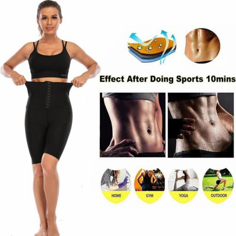 Sauna Compression High Waist Yoga Pants - thebodymindsoulshop