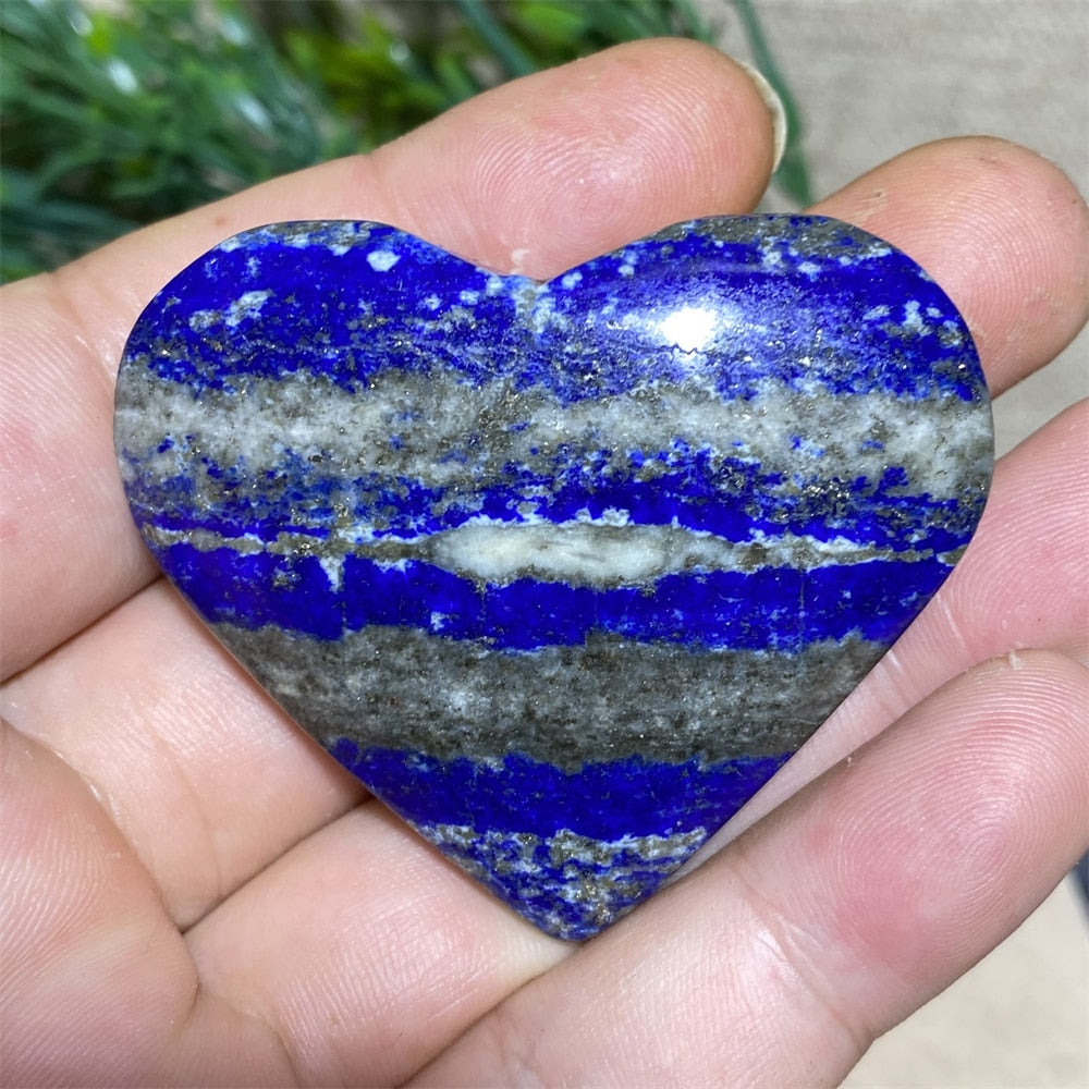 Lapis Lazuli Blue Heart - thebodymindsoulshop