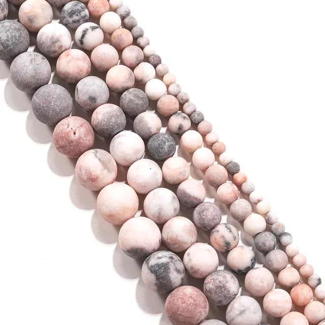 Natural Stone Matte Agate Beads for jewelry making - thebodymindsoulshop