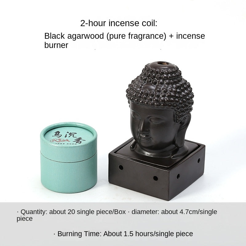 Buddha Coil Burner (22 options available w/ or w/o table or incense) - thebodymindsoulshop