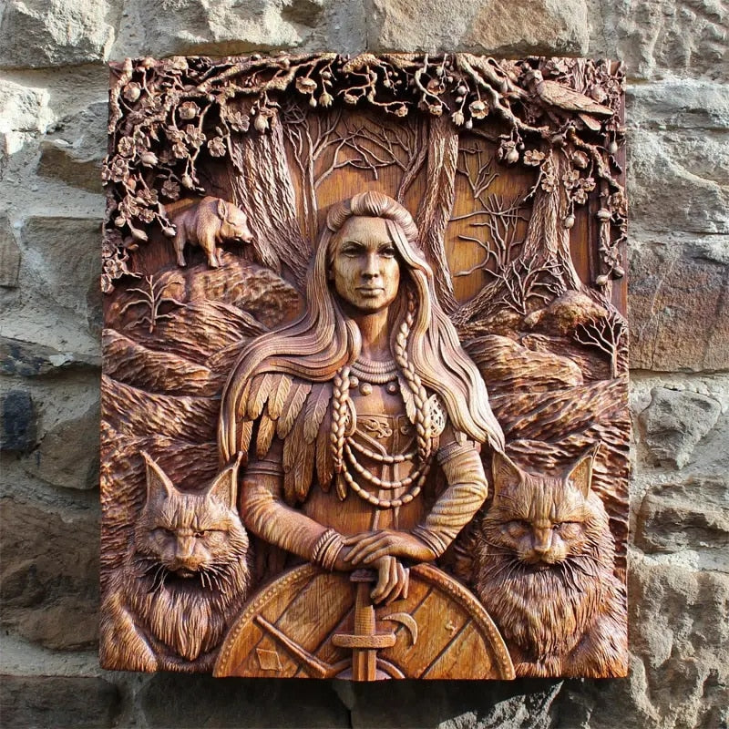 Large Viking Mythology Wall Sculptures - thebodymindsoulshop